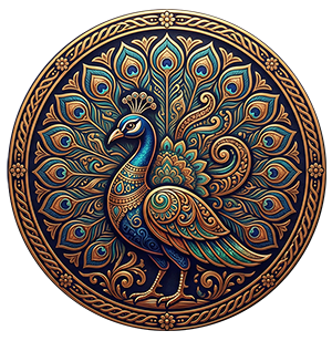 Krishnaboon peacock logo
